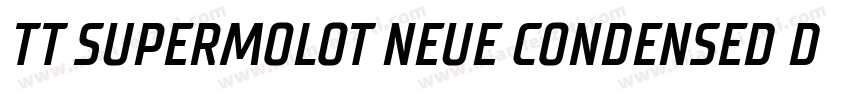 TT SUPERMOLOT NEUE CONDENSED DEMIBO字体转换